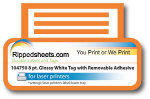 #104750 - GLOSS PAPER REMOVABLE LABELS