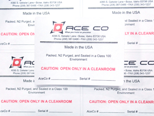 #102014 - MATTE PERMANENT ADHESIVE TYVEK LABEL