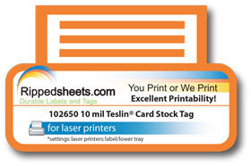 #102650-11 - MATTE TESLIN TAG