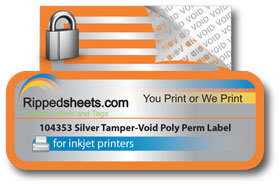 #104353 - GLOSSY POLYESTER PERMANENT LABELS