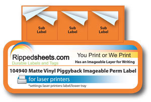 #104940 - MATTE VINYL PERMANENT LABELS