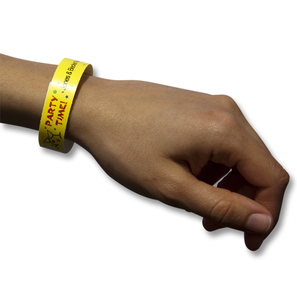 #100850-40 - MATTE PERMANENT POLYOLEFIN WATERPROOF WRISTBANDS
