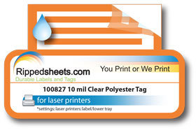 #100827 - GLOSS POLYESTER SHEETS