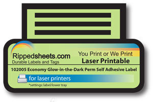 #102005 - MATTE PERMANENT SAFETY GRADE FILM LABELS
