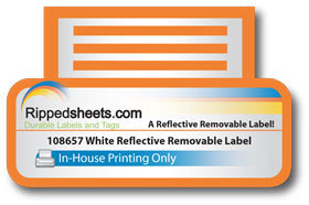 #108657 - RETRO-REFLECTIVE POLYESTER REMOVABLE DECAL