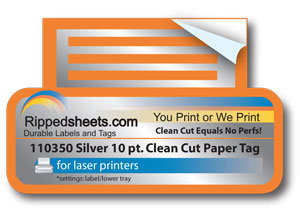 #110350 - METALLIC CLEAN CUT TAG