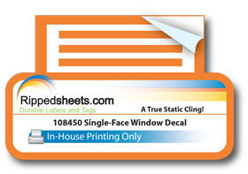 #108450 - Gloss Polyester Static Cling (Now replaced by 802450-54)